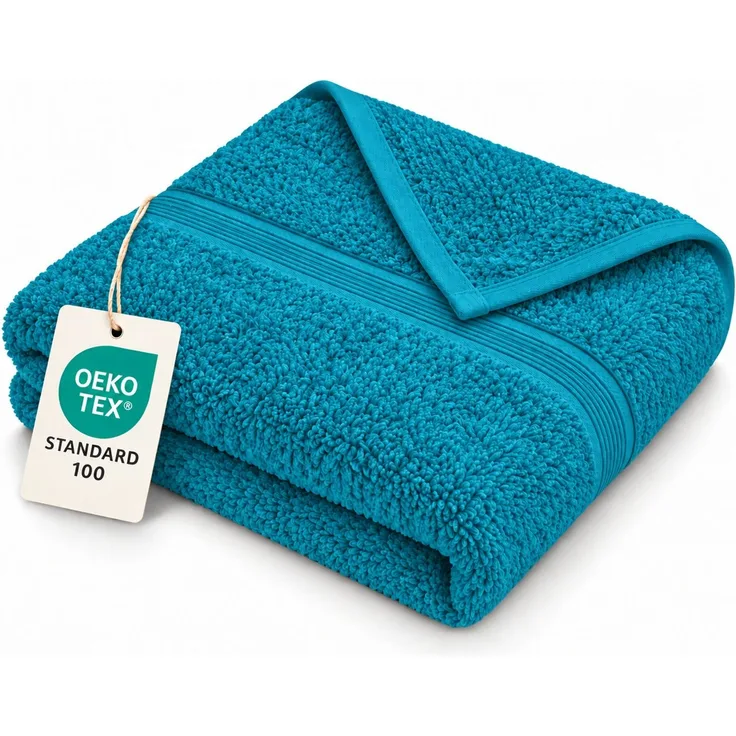 Badetuch Frottier 500 g/m² 100 x 150 cm Türkis