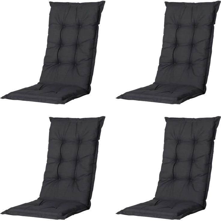 SET Tampa 4 x Klappsessel grün, 4 x Auflage black – Bild 3