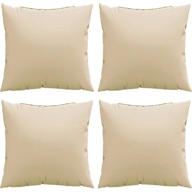 vidaXL Sofakissen 4 Stk. Beige 60x60 cm Stoff 360406 – Bild 4