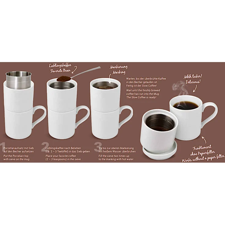 KÖNITZ COFFEE-FOR-ONE On Colour - FLOW Kaffeebereiter Set / Slow Coffee Maschine – Bild 3