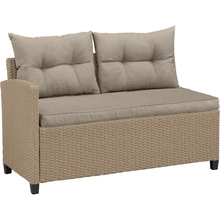 KONIFERA Gartenlounge-Set Keros Premium, (Set, 20-tlg, 2x 2er Sofa, 1x Ecke, 1x Sessel, 2x Hocker, 1x Tisch 145x75x67,5cm), Ecklounge, Polyrattan, Stahl, geeignet für 8 Personen, inkl. Auflagen – Bild 3
