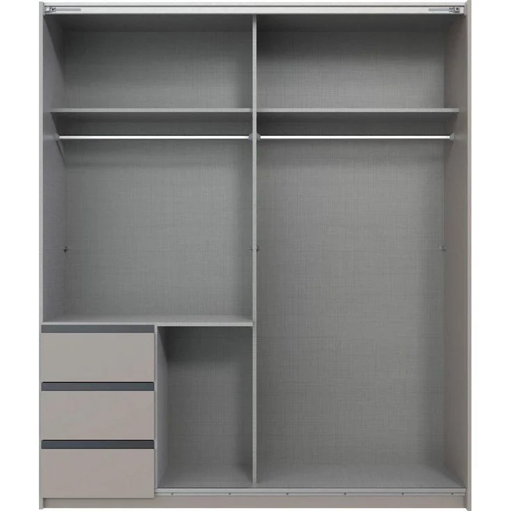 Wimex Schwebetürenschrank Stade, B: 168cm, inkl. Spiegel und von außen bedienbaren Schubladen erhältlich in verschiedenen Farben – Bild 3