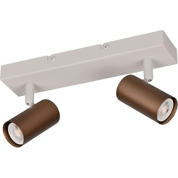 Deckenstrahler TARYN Coffee / Grau 2-flammig, Breite 26cm – Bild 2