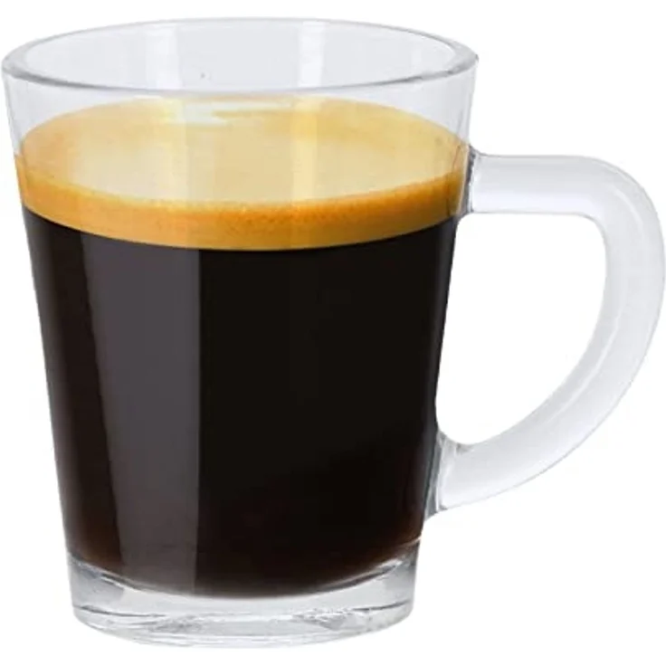 Koopmann Espressoglas mit Henkel 6tlg EH - Büro & Garten & Esszimmer & Wohnzimmer & Küche Gläser in Transparent – Bild 2