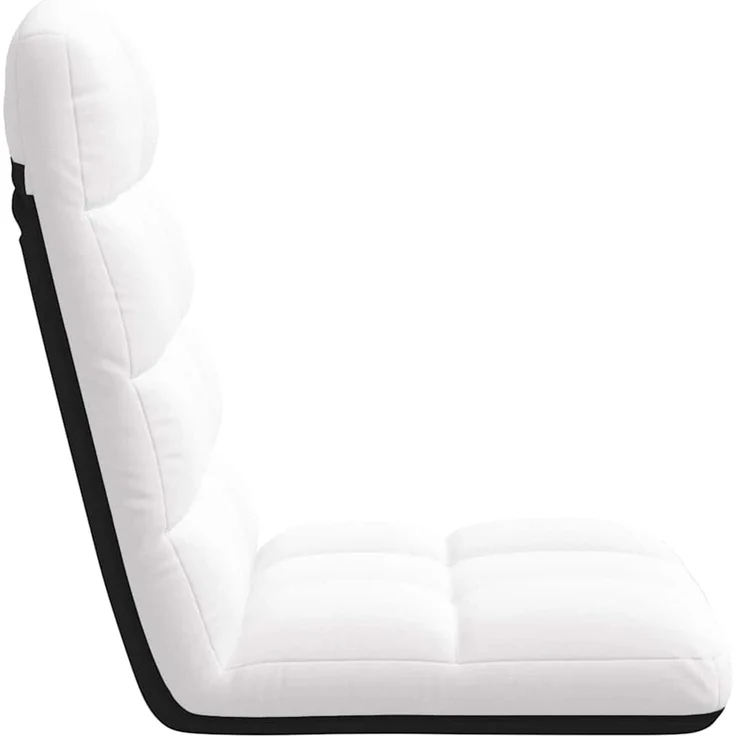 vidaXL Bodenstuhl Faltbar Weiß 71x51x62 cm Stoff 4019743 – Bild 5