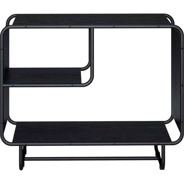 vidaXL Sideboard Schwarz Eichen-Optik 80 x 37.5 x 64.5 cm 8007930 – Bild 3
