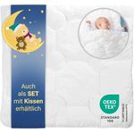 ZOLLNER 'Mikrofaser' Baby-Bettdecke 80x80 cm