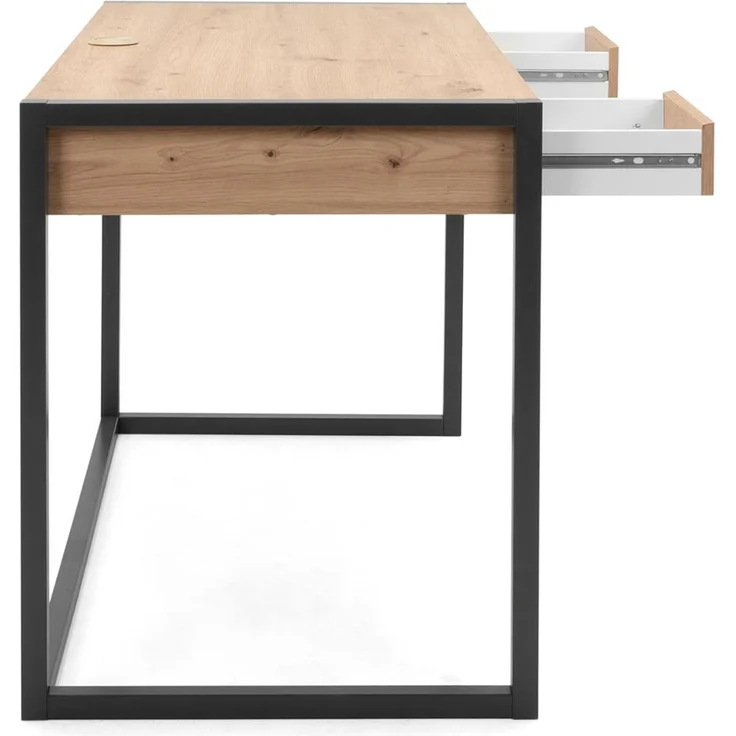 Schreibtisch >Arvada< in Artisan Eiche aus MDF - 120x75x60cm (BxHxT) – Bild 5
