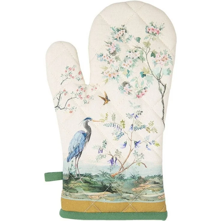 Clayre & Eef Topfhandschuhe Birds in Paradise, (Set, 2-tlg, 2-teilig), Ofenhandschuhe wattiert Größe: ca. 18x30cm – Bild 2