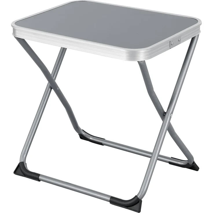 2-in-1 Campinghocker und -Tisch Barete 47x47x37 cm Grau [en. casa] – Bild 4
