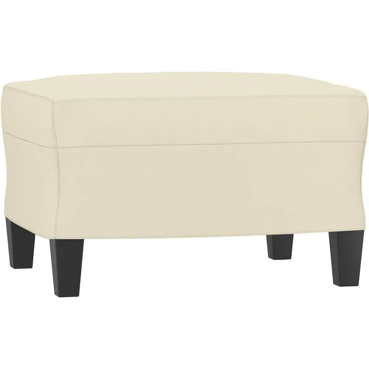 vidaXL Fußhocker Creme 60 x 50 x 41 cm Kunstleder [349336]