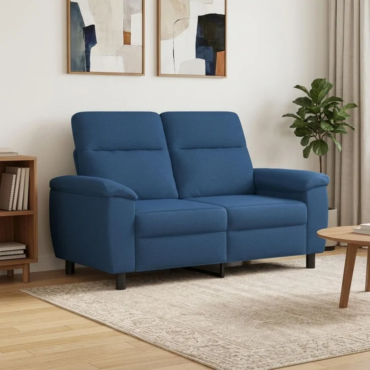 vidaXL Sofa Blau 158 x 90 x 95 cm Stoff 42040926 – Bild 1