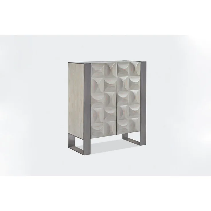 KAWOLA Kommode MARGO, 2 Türen Ulme grau 100/120/40 cm (B/H/T)