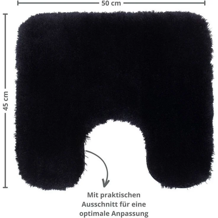 liebling Badematte Superior, rutschhemmend beschichtet, schnell trocknend, strapazierfähig, fußbodenheizungsgeeignet, Polyester, mit Ausschnitt, kuschelig weiches Polyester, in vielen verschiedenen Größen und Farben – Bild 2