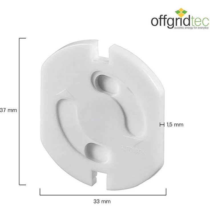 Offgridtec 20x Kindersicherung fuer Steckdose mit Drehmechanik - Steckdosensicherung Baby Kleinkind – Bild 4