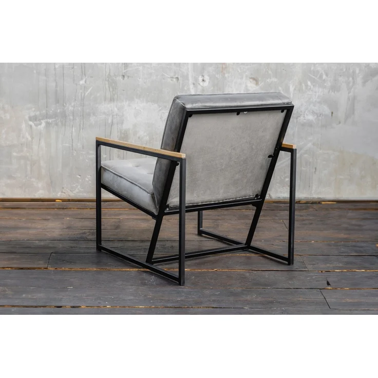 KAWOLA Sessel ARLY Polstersessel Bezug Velvet grau 80 x 80 x 63 cm – Bild 9