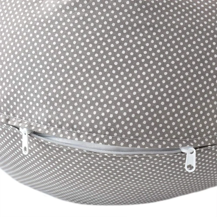 sei Design Stillkissenbezug 100% Baumwolle passend für Stillkissen XXL, Bezug für Schwangerschaftskissen, Seitenschläferkissen 190x30 cm, mit Reißverschluss, waschbar und Schadstoffgeprüft – Bild 4