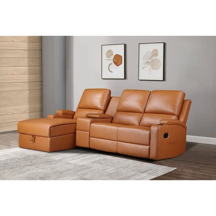 Home affaire Ecksofa Napori Multimediasofa, 3er Kinosessel XXL, L-Form, Kinosofa mit Relaxfunktion, Getränkehalter, Staufach und Staukasten