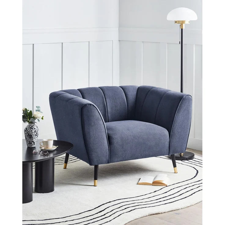 Sessel ORSTA Stoff Dunkelblau – Bild 3