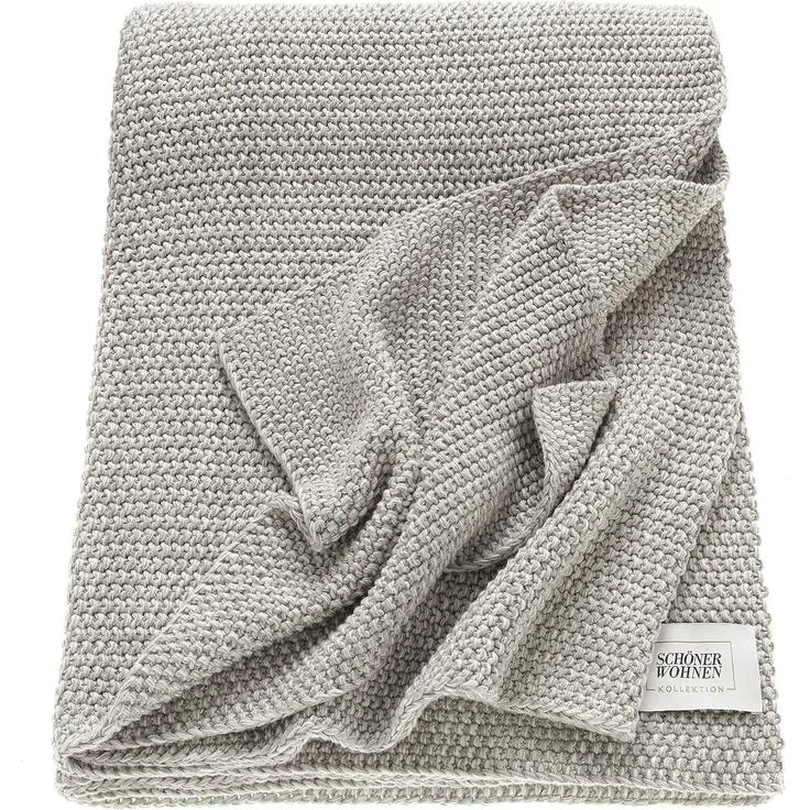 Wohndecke Melange, SCHÖNER WOHNEN-Kollektion, Strickdecke mit Melange-Effekt, Kuscheldecke
