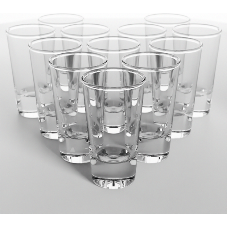 KADAX Gläser für Wodka- und Likör-Shots Gläserset 28 ml 12-tlg – Bild 3
