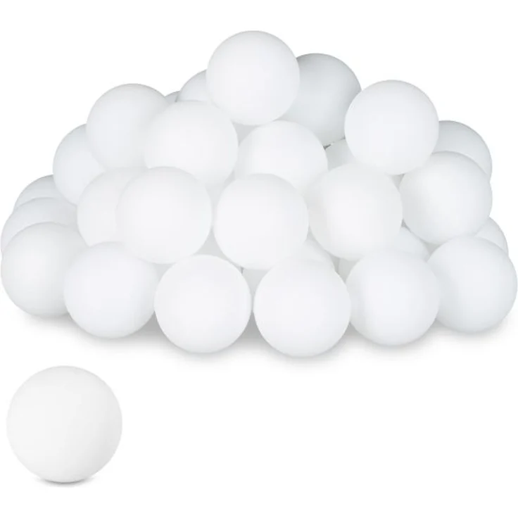 Relaxdays Weiße Beer Pong Bälle im 144er Set – Bild 1