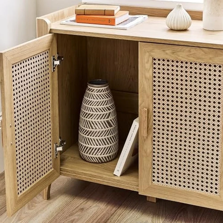 Julian Bowen Sydney 3-türiges Sideboard, Eiche, 75x120x41cm – Bild 5