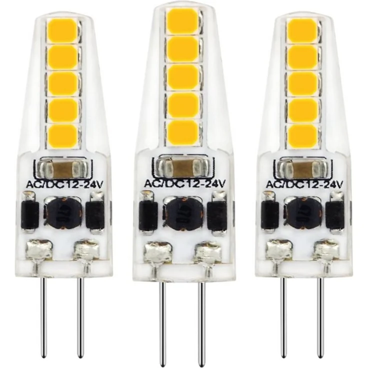 LED's light LED-Leuchtmittel 0620131 LED Kapsel, G4, G4 1,9W warmweiß Klar 12V dimmbar 3-Pack – Bild 1