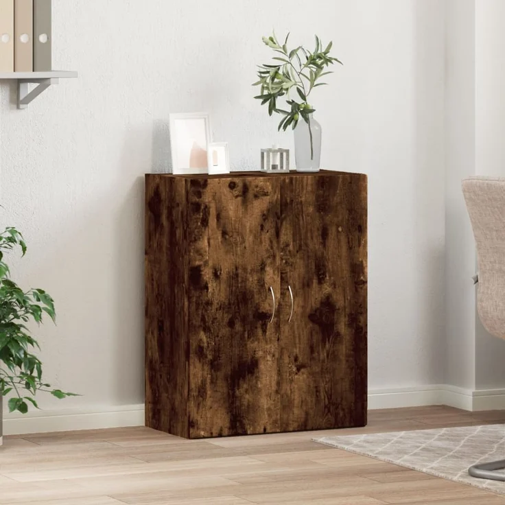 vidaXL Aktenschrank Räuchereiche 60x32x77,5 cm Holzwerkstoff 840769 – Bild 3