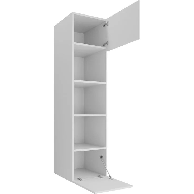 Wohnwand Deromi I, Griffloses Öffnungssystem (Farbe: Sandbeige + Eiche Cremona) – Bild 5