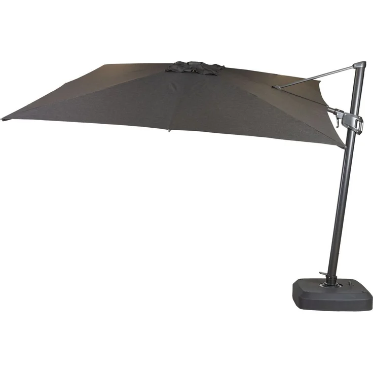 MWH Ampelschirm Monte Carlo anthrazit 300 x 300cm Sonnenschirm Gatenschirm Alu – Bild 2