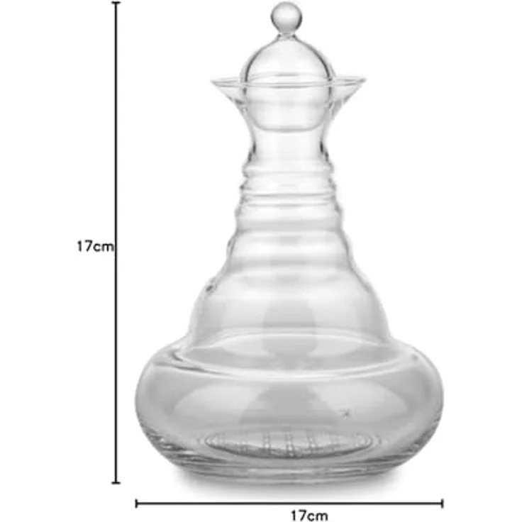 Karaffe Alladin 1,3l Platin - Blume des Lebens - mundgeblasen – Bild 5