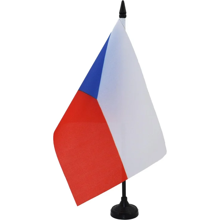AZ FLAG - Tischflagge Tschechien - 21x14 cm - Tschechische Tischfahne 14 x 21 Cm - Flaggen