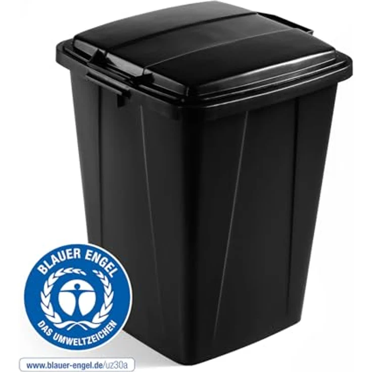 Durable Deckel für Abfalltonne für DURABIN 90l quadratisch schwarz – Bild 3