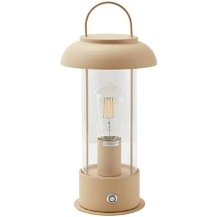 Lindby Außen-Tischleuchte Yvette, LED, Metall, Creme warmweiß IP44, 1 x 2 W LED, warmweiß – Bild 1