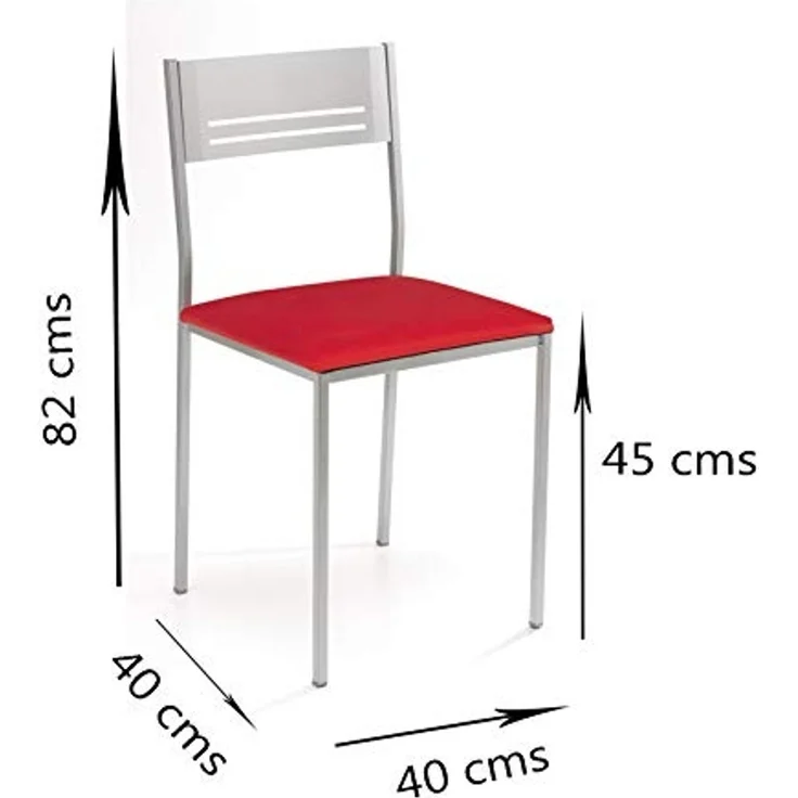 ASTIMESA SCSIVE Küchenstuhl, Metallgestell, Grün, Sitzhöhe 45 cm – Bild 3