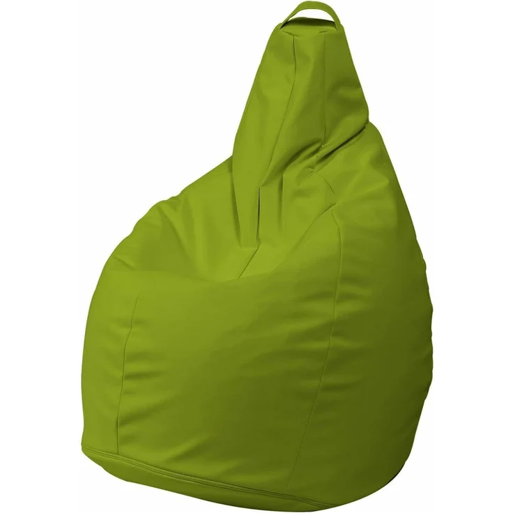 Talamo Italia - Pouf Abdog, Mehrzwecksessel, Sitzsack, Hockerhocker, Made in Italy, 90x90 h120 cm, Gelb – Bild 2