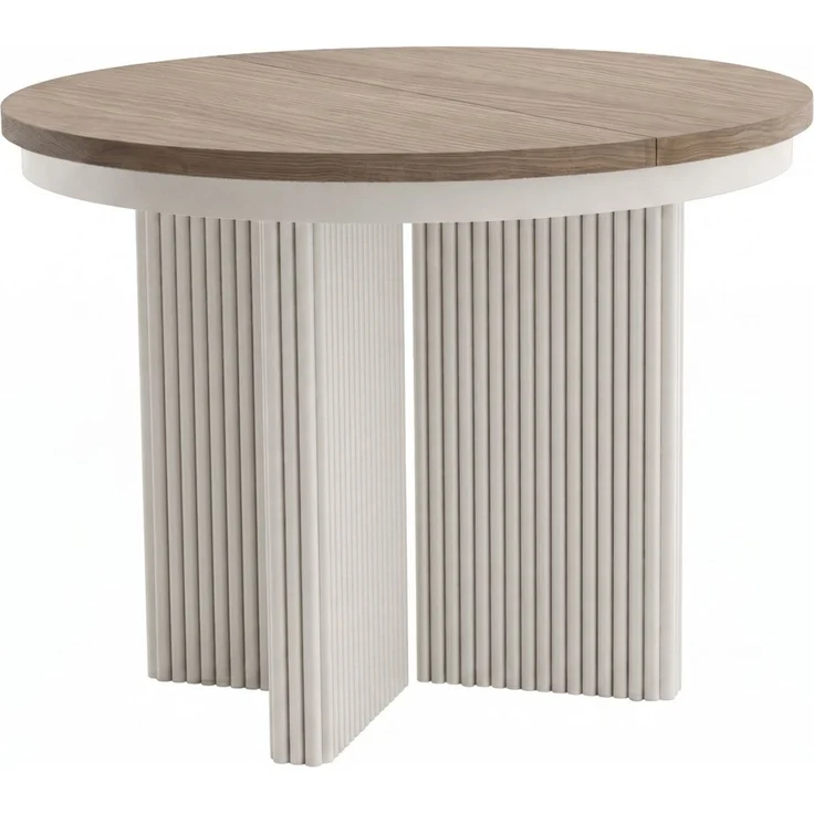 Beautysofa Esstisch PRESTIGE runder Design-Tisch ausziehbar Ø 100–180 cm oder Ø 120–200 cm (Metallbeinen, hitze- und verfärbung beständig), verschiedene Farben – Bild 3