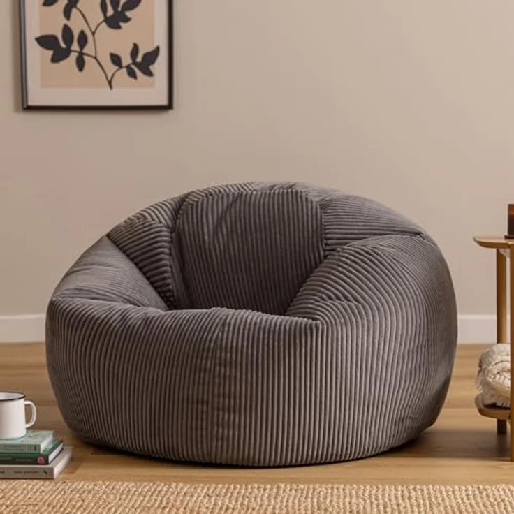 icon Sitzsack Erwachsene XXL aus Cord „Kingston“, Sitzsack XXL, Made in Germany, für Erwachsene & Kinder, für Wohnzimmer – Bild 5