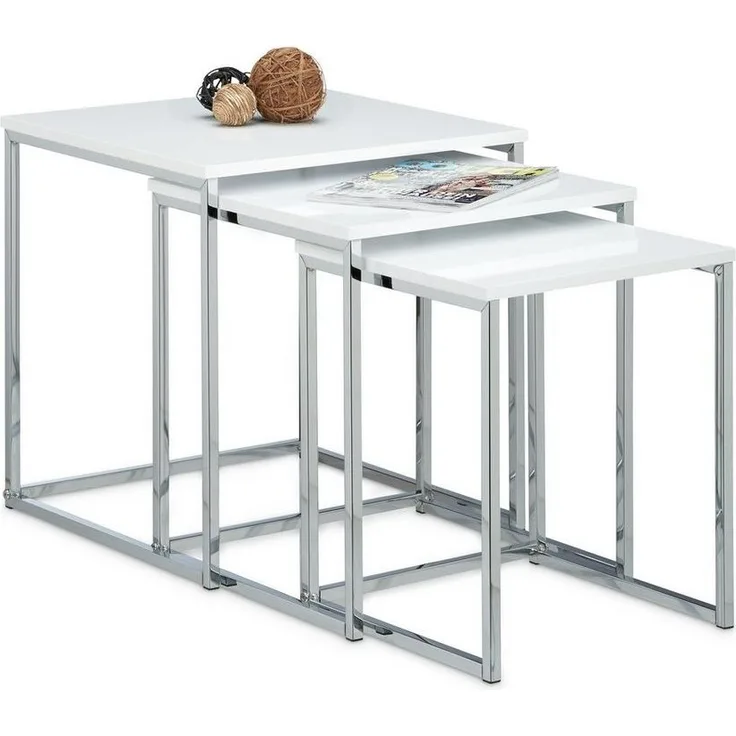 Beistelltische 3er Set Metallbeine