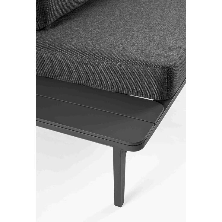 Gartensofa Matrix aus Aluminium, modern gepolstert, Anthrazit Sand, 2-3 Sitzplätze – Bild 11