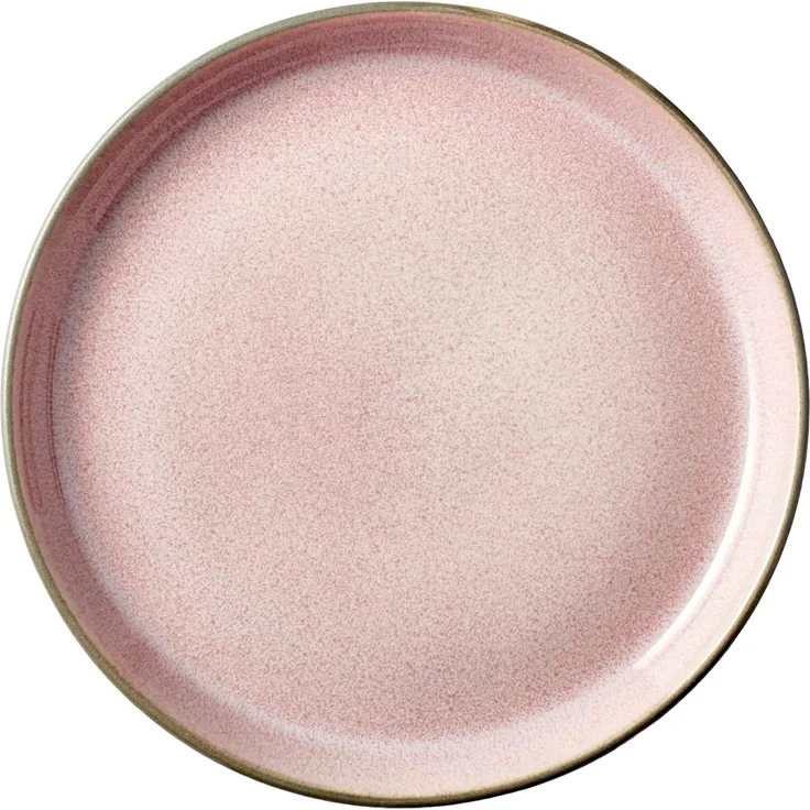 Bitz Brotteller 17 cm grau/hellpink