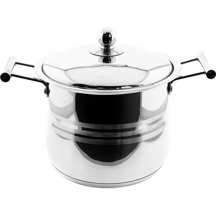 Sunay Couscous Pot aus Edelstahl Kochtopf mit Siebeinsatz in Silber 8L – Bild 4