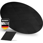 bonsport Pool-Bodenschutzfliese Whirlpool Matten Set 240 cm rund, schwarz