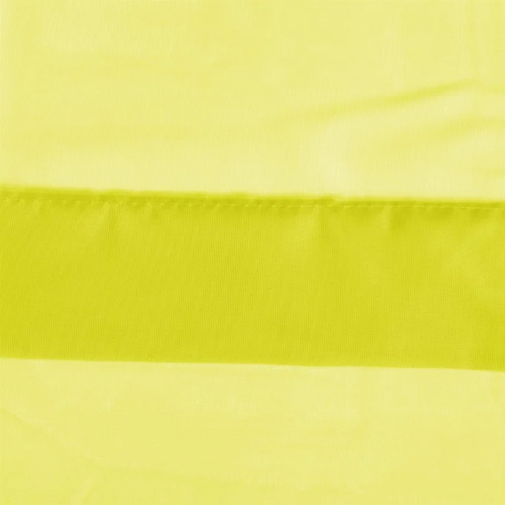Transparente Bistrogardine Raffoptik mit Stangendurchzug in Voile, schlicht und modern in vielen verschiedenen Farben erhältlich (80 x 110 cm / gelb - zitronengelb) – Bild 3
