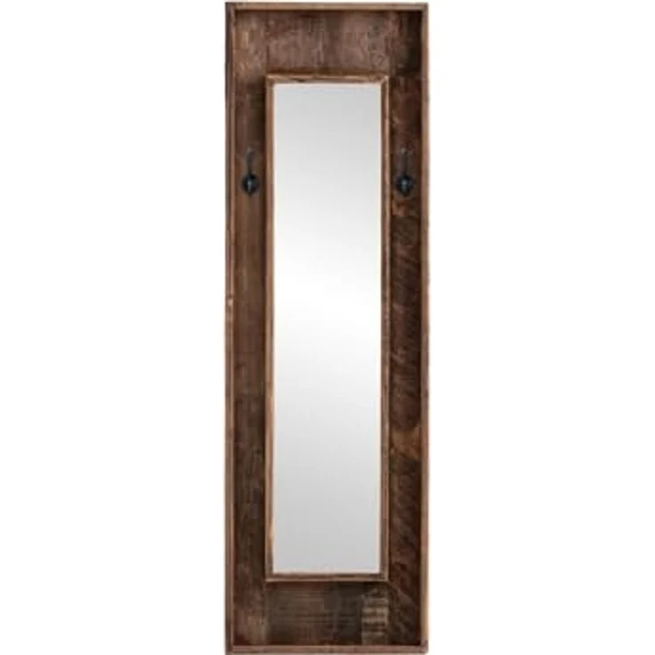 Wandspiegel Sumatra aus recyceltem Holz 50x160 cm Rustikal Landhausstil mit Haken – Bild 6