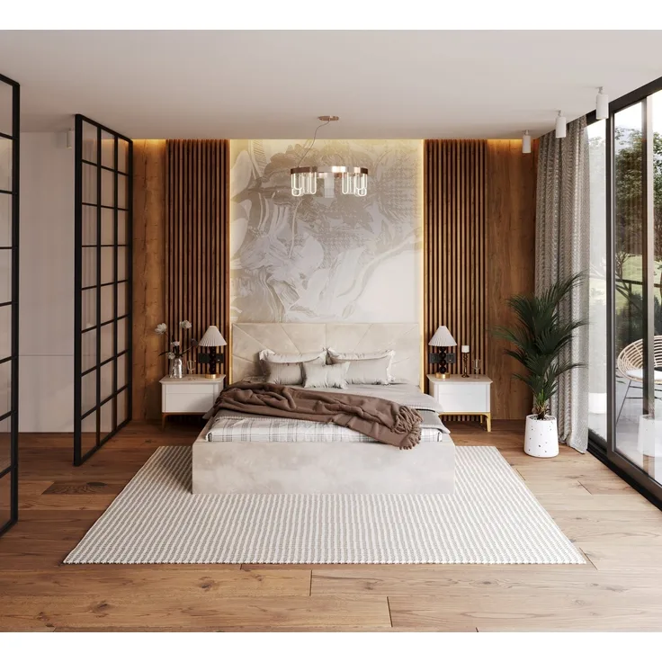 FDM Polsterbett Bettrahmen Bettgestell 90x200, 120x200, 140x200, 160x200, 180x200cm (MADE IN EU - mit hochwertigem Velours Bezug, Bettrahmen, Bett, Optional mit Matratze bestellbar, mit großen gepolsterten Kopfteil, mit Bettkasten zum aufklappen), Meta...