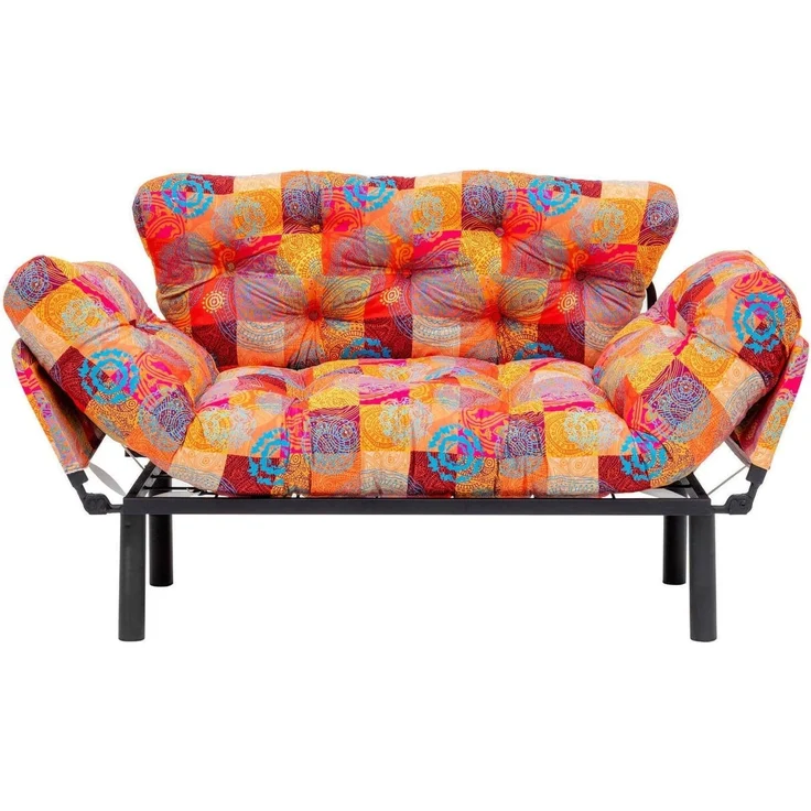 Dmora Schlafsofa 2-Sitzer Zeeusis 155x70 cm Bunt, Stauraum – Bild 3
