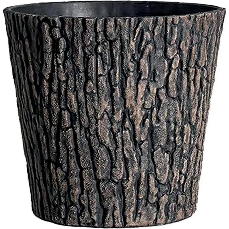 PROREGAL® Blumentopf Blumentopf GDA Holz-effekt 839, 37,5x30cm, Baumstamm
