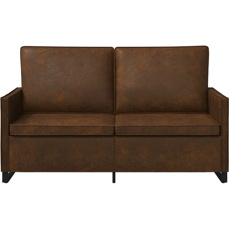 vidaXL 2-Sitzer Sofa Braun 150 x 81 x 82 cm Kunstwildleder 42040995 – Bild 2